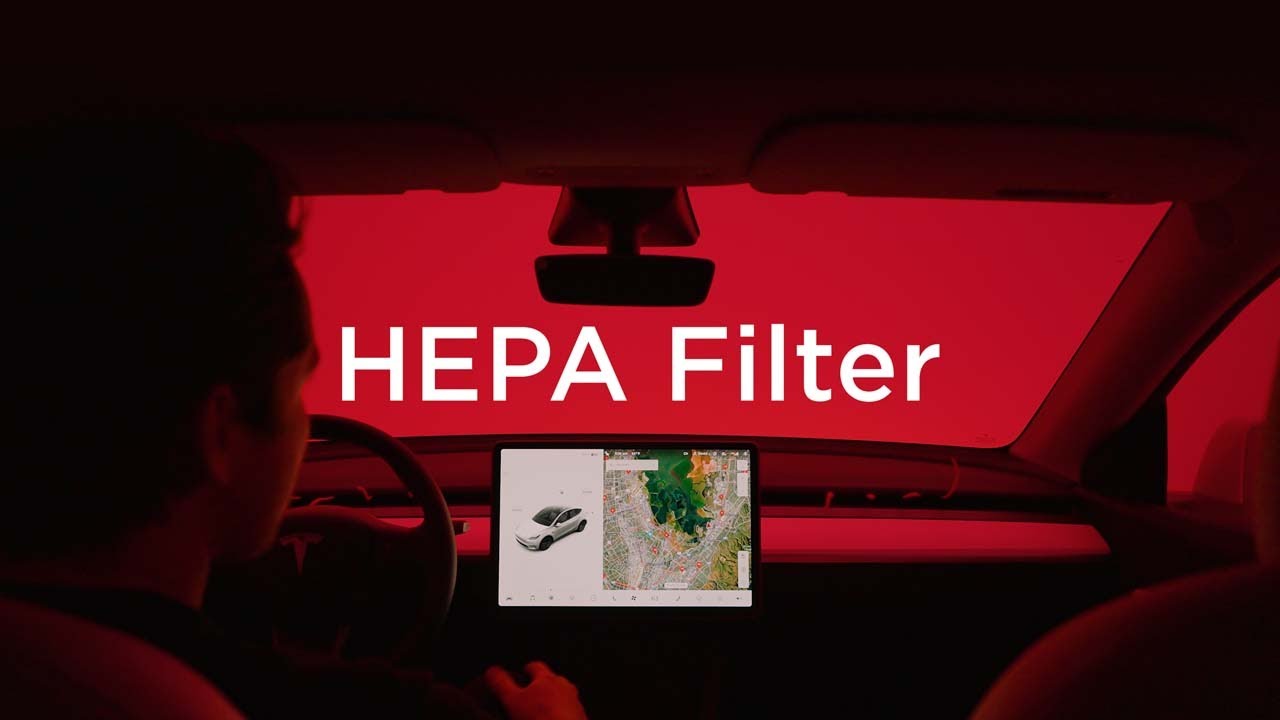 MangWany Filtre à air à charbon actif HEPA pour Tesla Model 3/Y