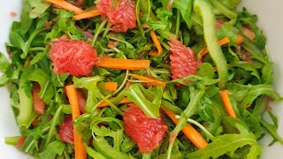 Super Summer Salad , baby Rocket, carrot and more,افضل سلطة على الإطلاق جرجير جزر و الكثير مفيدة