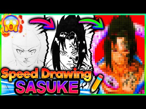 Speed Drawing - SASUKE, NARUTO