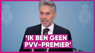 Nieuwe premier Dick Schoof fel: 'Ik ben geen PVV-premier'