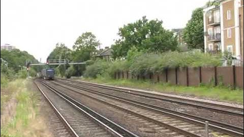 Kensington Olympia Freight Trains (features Classes 37, 56, 66, 67 and 92 locos) 20 July 2009