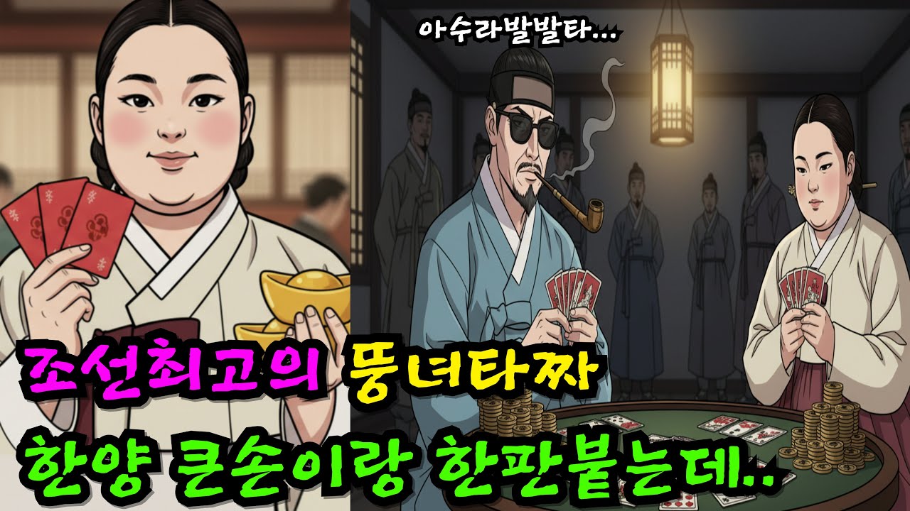뚱녀가 조선 최고의 타짜가 되기위해 한양 큰손이랑 한판붙는데..야담|만담|전설|옛날이야기|사연