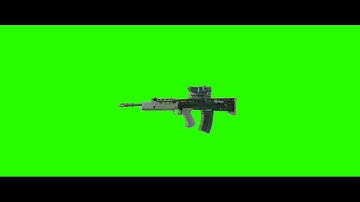 COD7 Black Ops ENFIELD Automatic Rifle Animation Green Screen