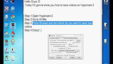 How to save videos on Hypercam 2. Windows 7.