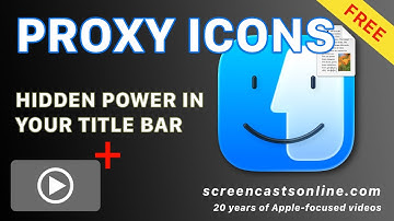 PROXY-ICONEN op macOS - Ontdek de verborgen kracht in de titelbalk