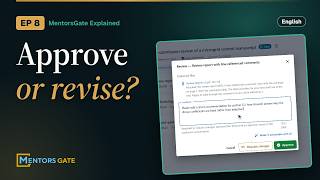 Approve or Request Changes Reviewing Your Mentor's Work on MentorsGate