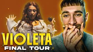 REACCION al VIOLETA FINAL TOUR | DIME QUE NO y AUNQUE ES DE NOCHE