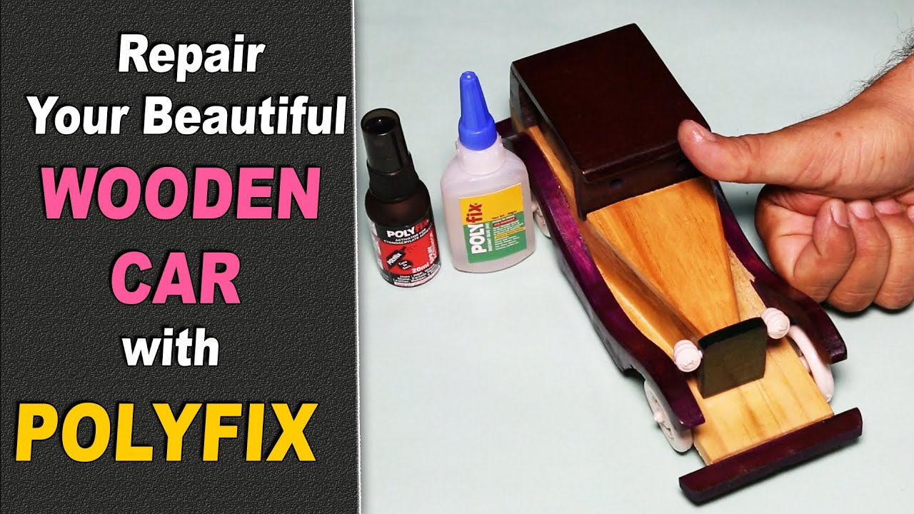 How to repair wooden toy instantly - Super Glue - YouTube