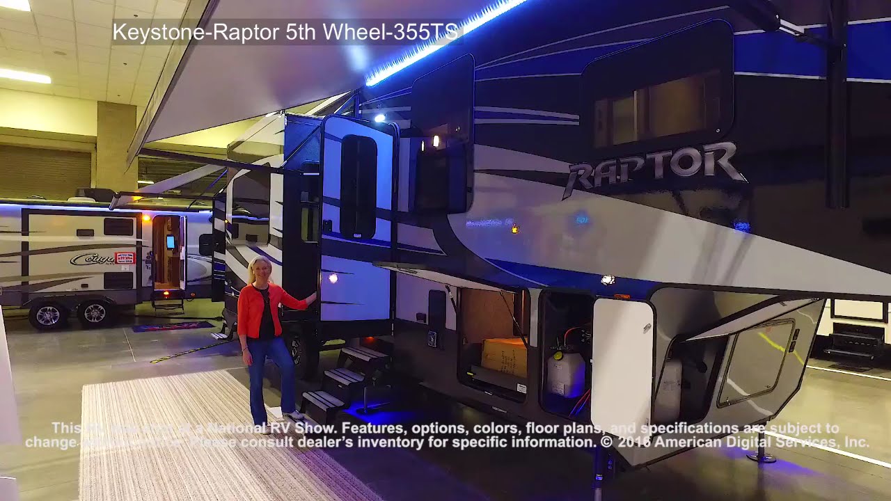 2017 Keystone RV Raptor 5th Toy 355TS - YouTube