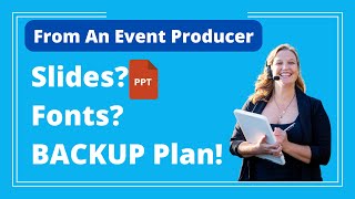 Event Producer Tips - What Your Graphics Operator Needs from You Before the Show Starts