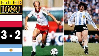 Poland 3-2 Argentina world cup 1974 | Full highlight | 1080p HD | Grzegorz Lato | Kempes