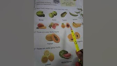 Class:1, Evs unit-3, Fruits