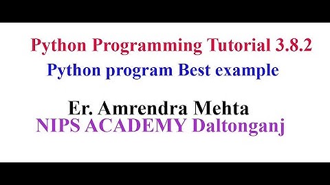 Python Tutorial 3.8| 12th Computer Science l 11th computer science l BCA l Python Tutorial