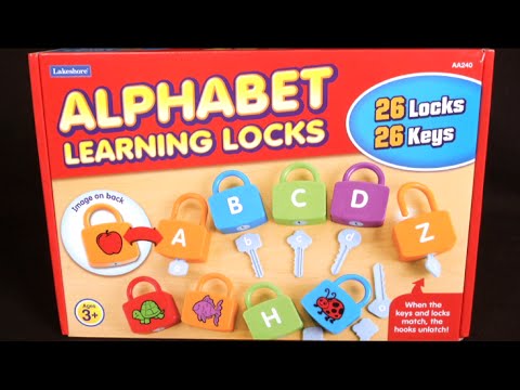 Learning Alphabet Toy Keys for Kids Educational Letter Learning Locks Preschool 