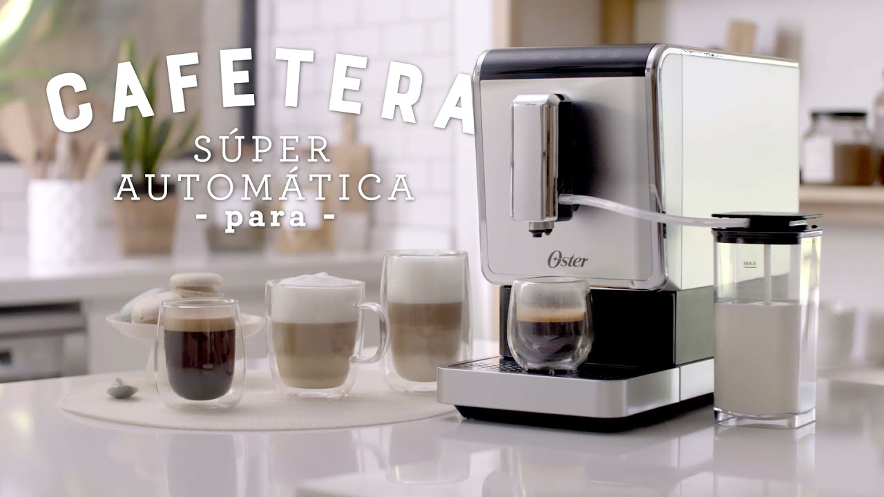 Cafetera super automática para espresso de 20 bar de presión BVSTEM8100 -  Oster