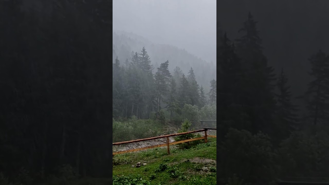 Amazing Thunderstorm in the Mountains #thunderstorm #asmr #rain #travel #nature #shorts