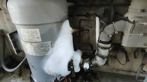 ICE BUILD UP ON A SCROLL COMPRESSOR - DAIKIN REEFER CONTAINER