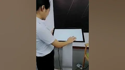 21.5inch super thin touch all in one PC lcd kiosk builit-in PC inside support Windows system