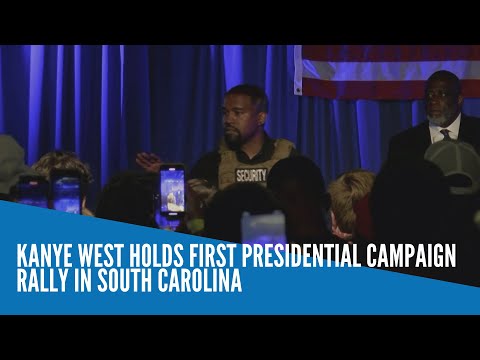 Kanye West holds first presidential campaign rally in South Carolina