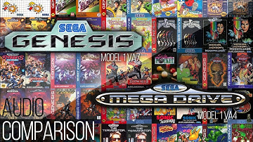 SEGA Genesis VA7 vs. PAL SEGA Mega Drive VA4 - Audio Comparison