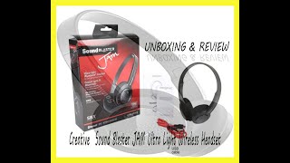 ⭕️Creative Sound Blaster JAM Ultra Light Wireless Headset Gray UNBOXING & REVIEW