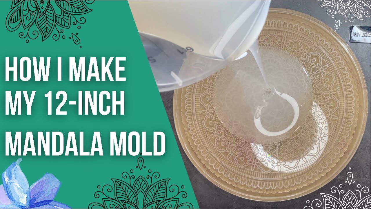How I make my 12 inch mandala mold for resin casting | DIY แม่พิมพ์ สำหรับทำเรซิ่น ด้วยตัวเอง