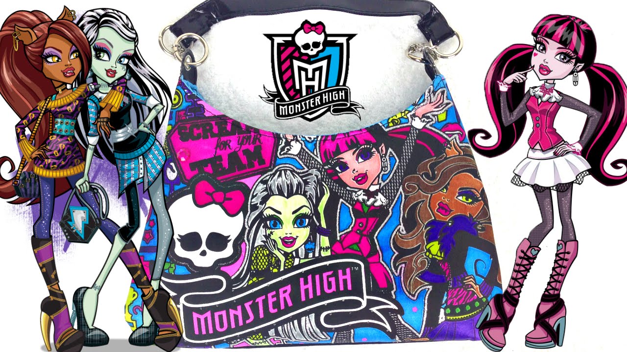 Монстр Хай Сумка раскраска Игрушки для девочек Школа Монстров Monster High Color Bag - YouTube