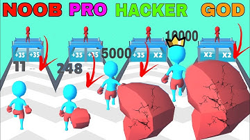 NOOB VS PRO VS HACKER VS GOD in Boxing Time!