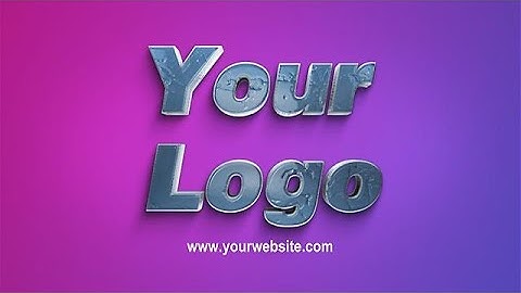 Create a Clean 3d Logo Reveal Video - MakeWebVideo.com