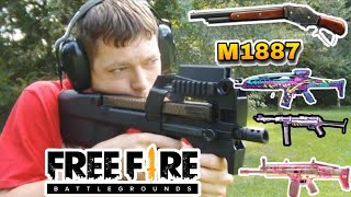 garena freefire guns in real life ! Groza,ak47,mp40,m1014 in reallife