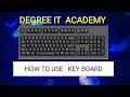 How to Use Computer Key Board in Telugu