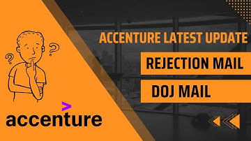 Accenture latest Rejection Mails | DoJ Mails for Sep month | Latest update