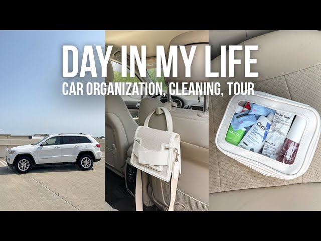 ORGANIZE & CLEAN MY CAR WITH ME!  car essentials, car