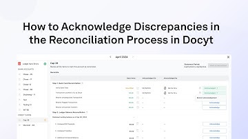 How to Acknowledge Discrepancies in the Reconciliation Process