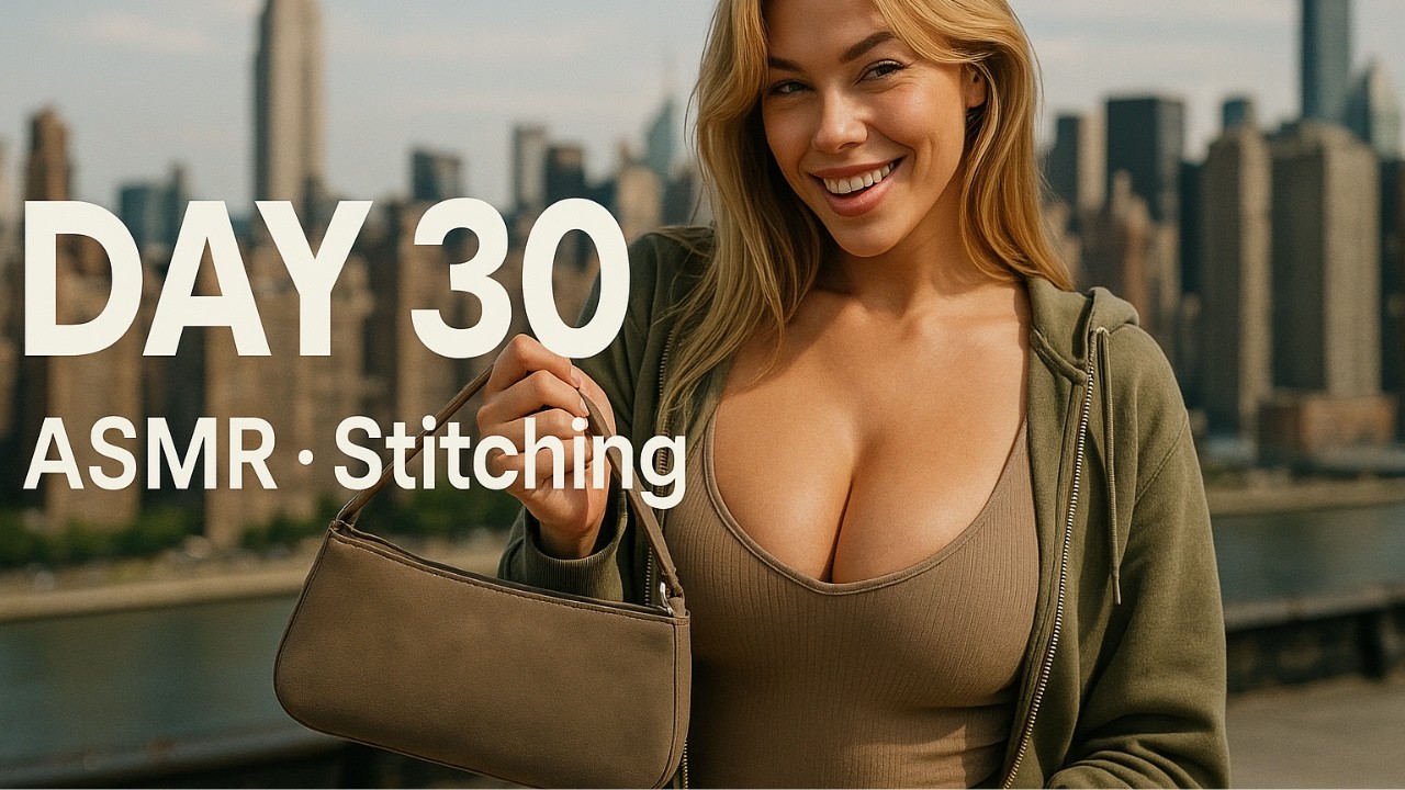 Day 30 – ASMR Leather Bag Build | Final Hand-Stitching on the $800 Baguette 🧵👂