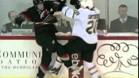 Brian Sutherby hits Jiri Tlusty