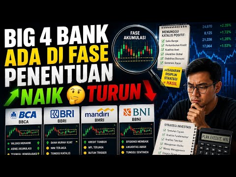 Jangan Keluar Masuk Terlalu Cepat! Big 4 Bank Sedang Membangun Momentum @jejaksaham 