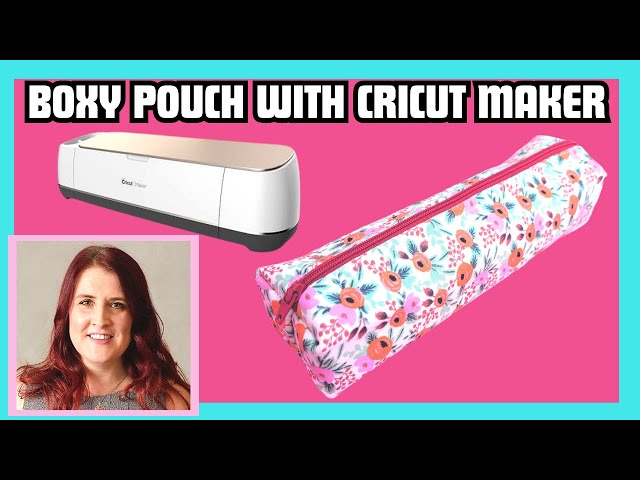 Using your cricut maker for sewing : Sewing Wide but small boxy pouch using your  cricut maker 