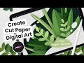 How to create cut paper digital art  free paper texture