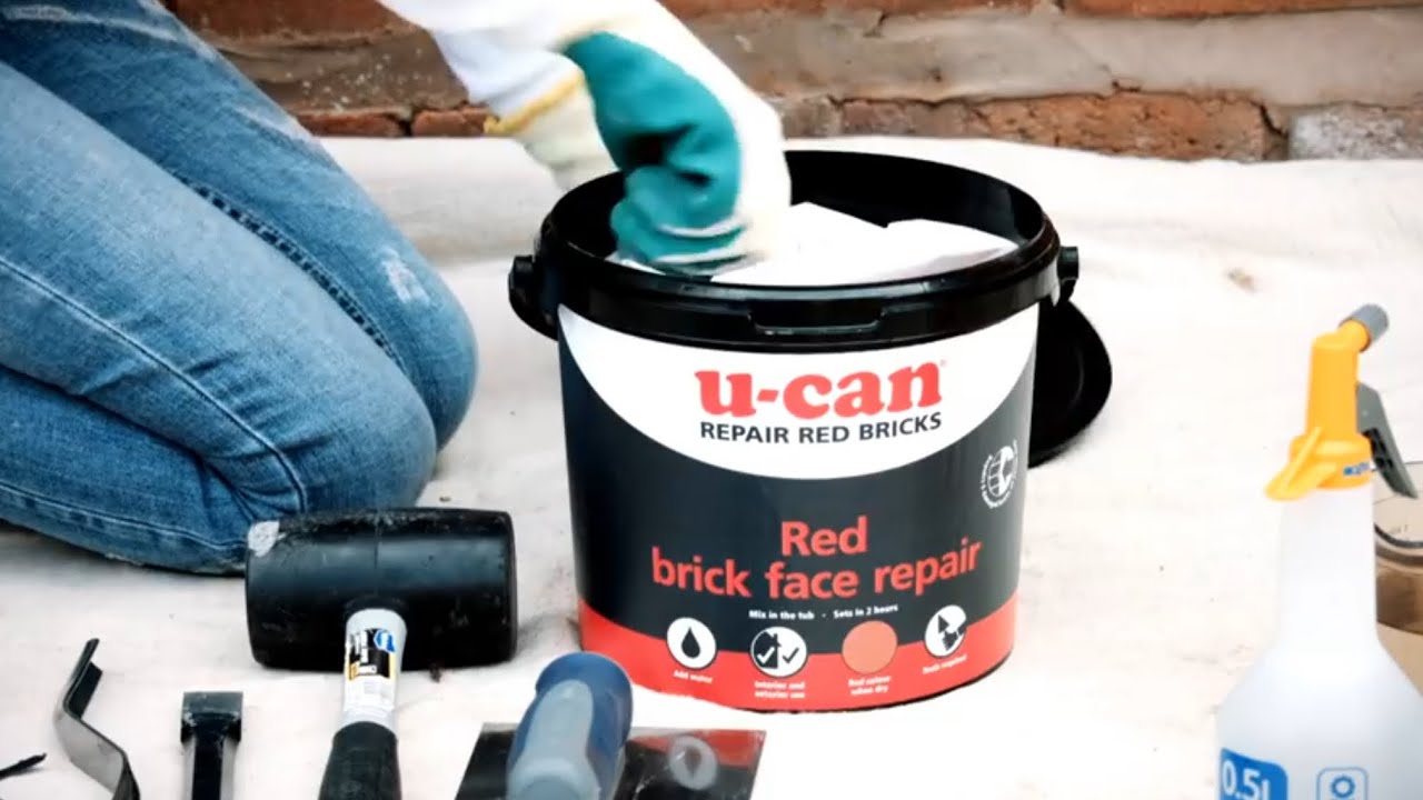 Brick Face Repair Use this easy mix compound to fill and protect exterior  Damaged Brickwork