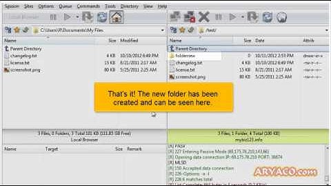 Managing files in FlashFXP