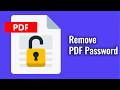 Remove PDF Password Restrictions | Authorized Access Tutorial