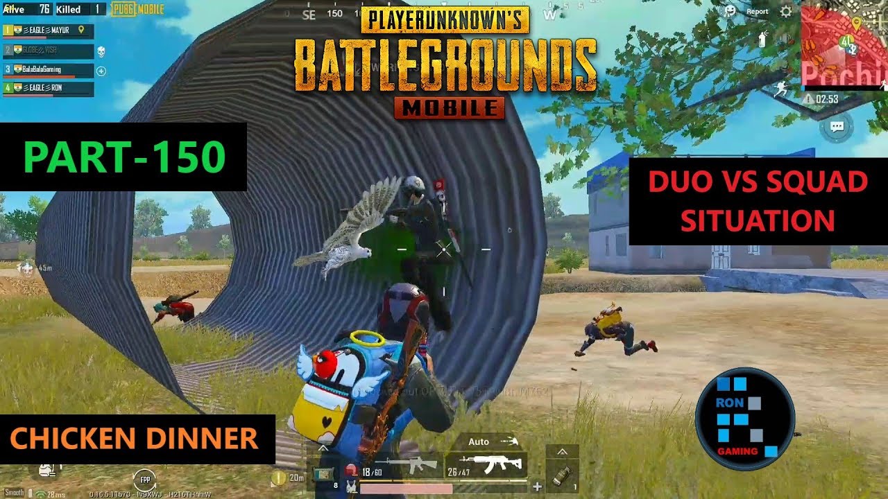 PUBG MOBILE | INTENSE DUO VS SQUAD SITUATION MATCH CHICKEN DINNER - YouTube