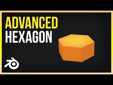 Ein Hexagon in Blender erstellen (Orange) | Advanced Tutorial