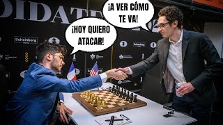 JUGADORES DE ATAQUE, FRENTE A FRENTE : Firouzja vs Caruana (Torneo de Candidatos 2024)