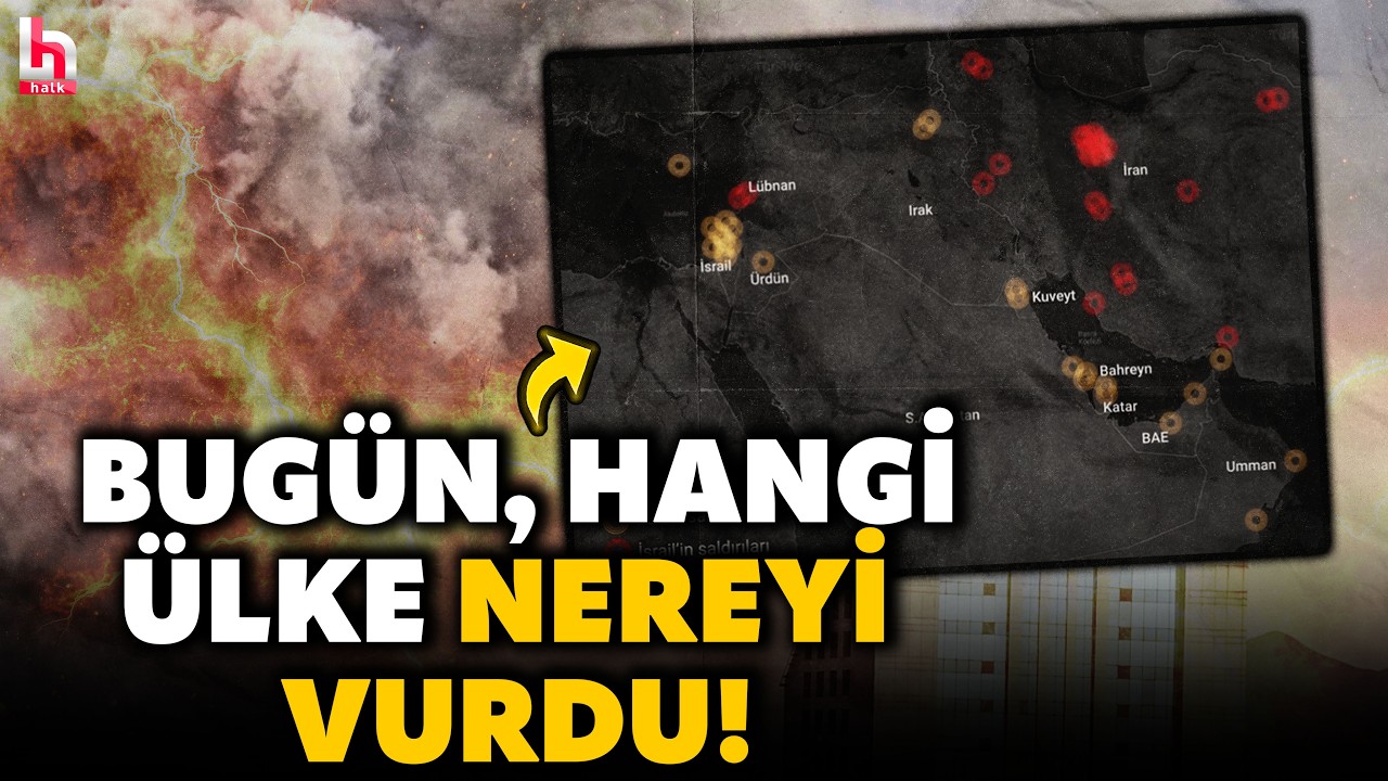 BÖLGE ALEV TOPUNA DÖNDÜ! ABD ve İsrail bombalıyor, İran karşılık veriyor! İşte sarsıcı görüntüler...