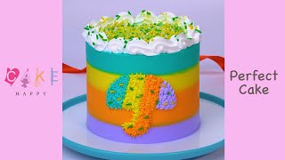 Quick & Easy Colorful Cake Decorating Idea