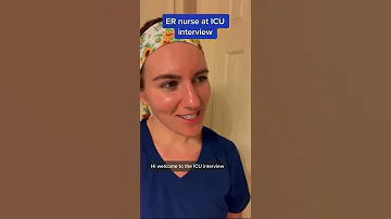 ER nurse interviews at ER vs ICU