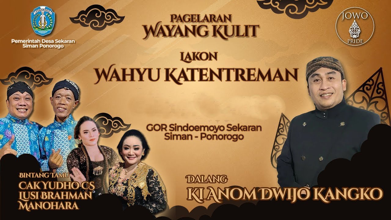 🔴Wayang Kulit Ki Anom Dwijo Kangko BT Cak Yudho CS, Lusi Brahman & Manohara | Wahyu Katentreman