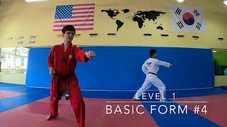 World Champion Center Level 1: Basic form #4 & Knee Kick